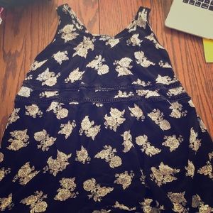 Rose patterned tank top